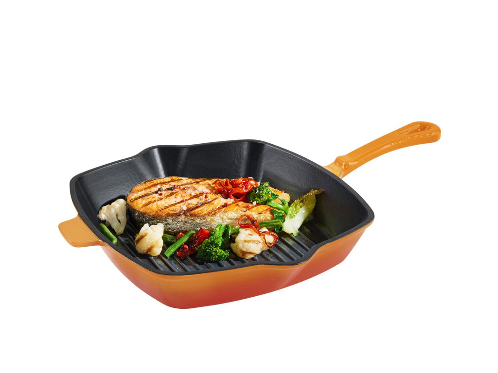 Poêle à griller en fonte Premium