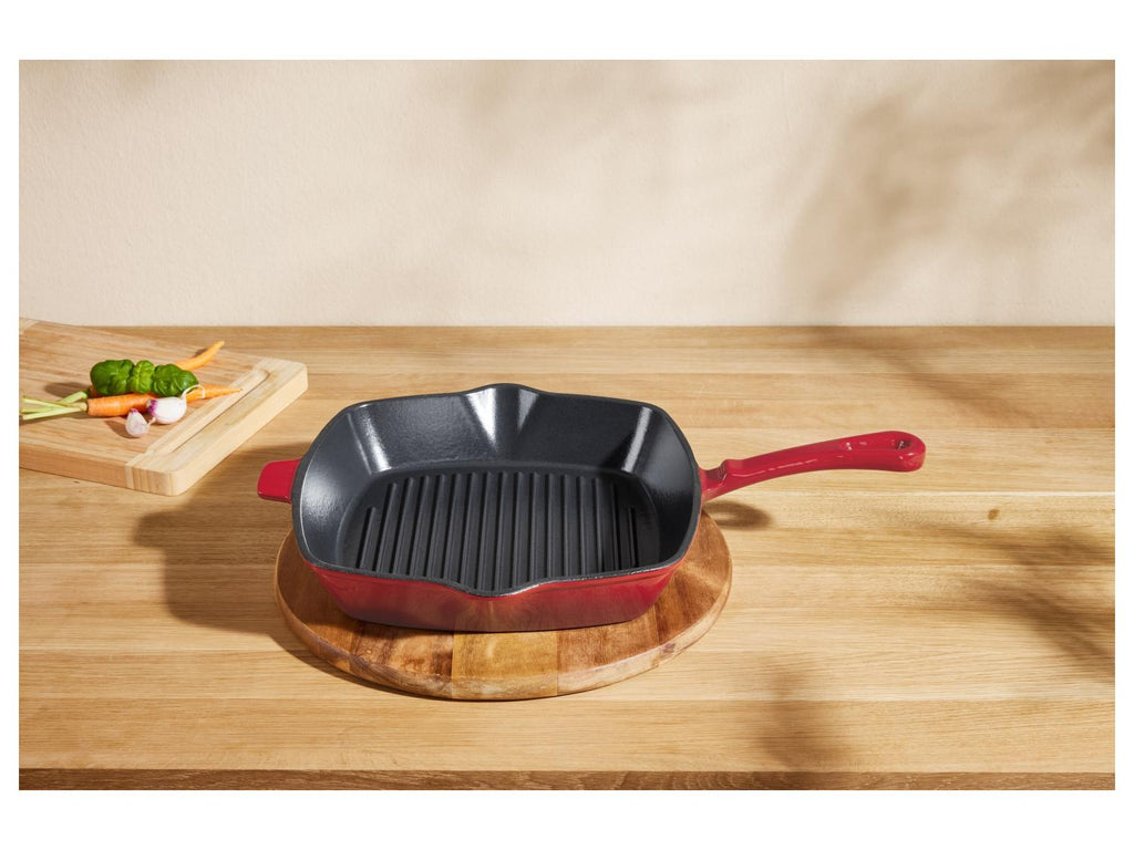 Poêle à griller en fonte Premium