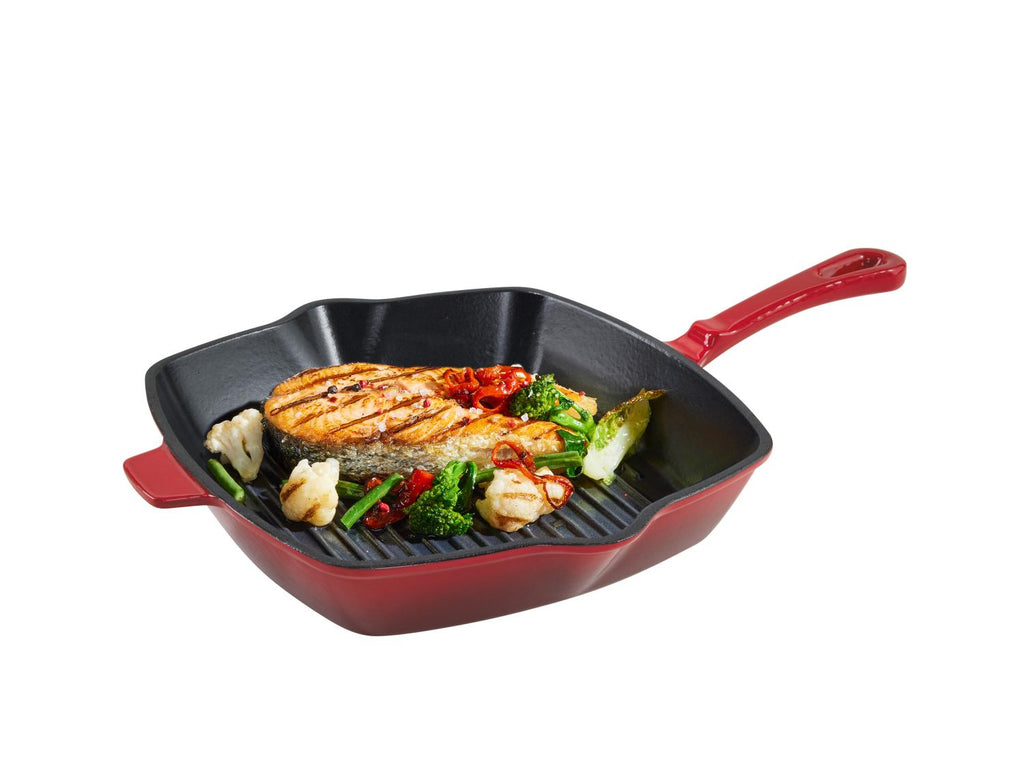 Poêle à griller en fonte Premium