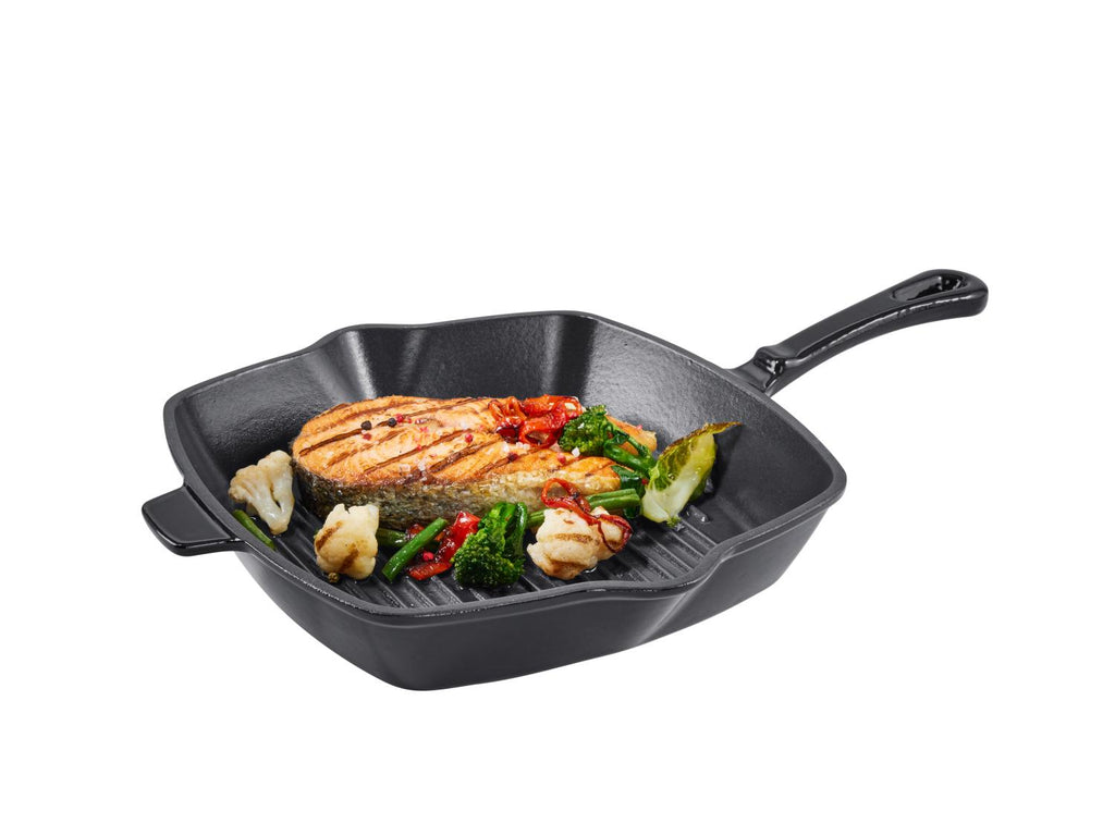 Poêle à griller en fonte Premium