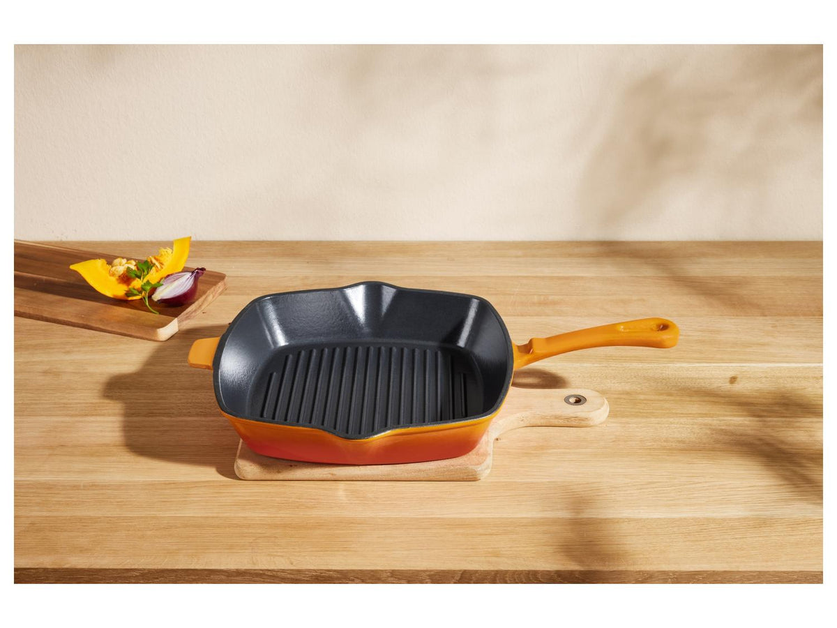 Poêle à griller en fonte Premium