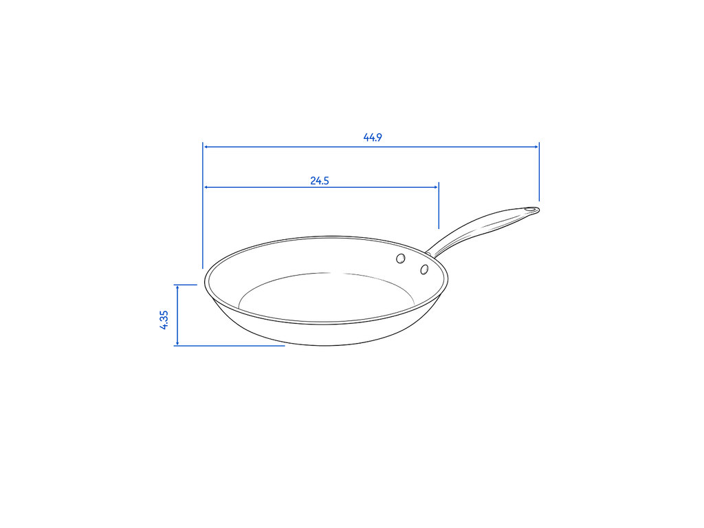 Poêle avec revêtement en cuivre Premium, Ø 24 cm