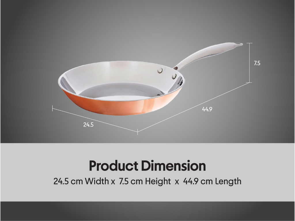 Poêle avec revêtement en cuivre Premium, Ø 24 cm