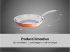 Poêle avec revêtement en cuivre Premium, Ø 24 cm