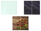 Protège-plaques de cuisson en verre trempé, 52 x 30 cm, 2 pièces