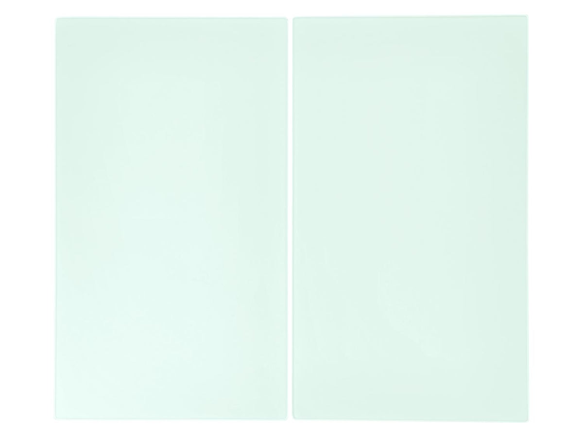 Protège-plaques de cuisson en verre trempé, 52 x 30 cm, 2 pièces