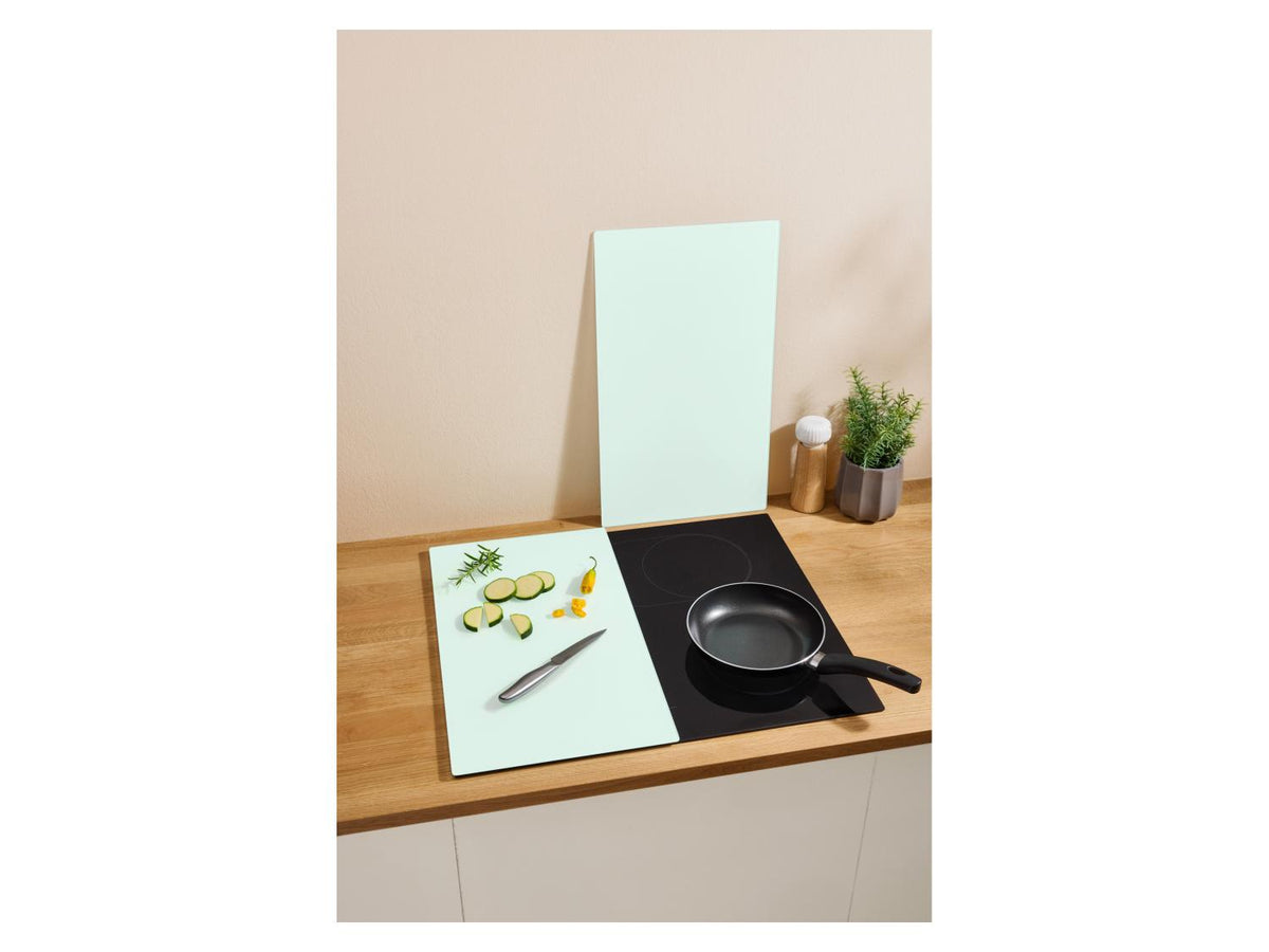 Protège-plaques de cuisson en verre trempé, 52 x 30 cm, 2 pièces