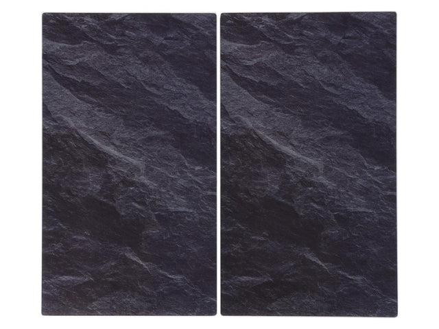 Protège-plaques de cuisson en verre trempé, 52 x 30 cm, 2 pièces