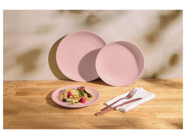Service de table, 18 pièces, rose pastel