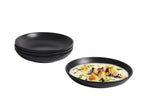 Set d'assiettes plates ou creuses en porcelaine, 4 pièces