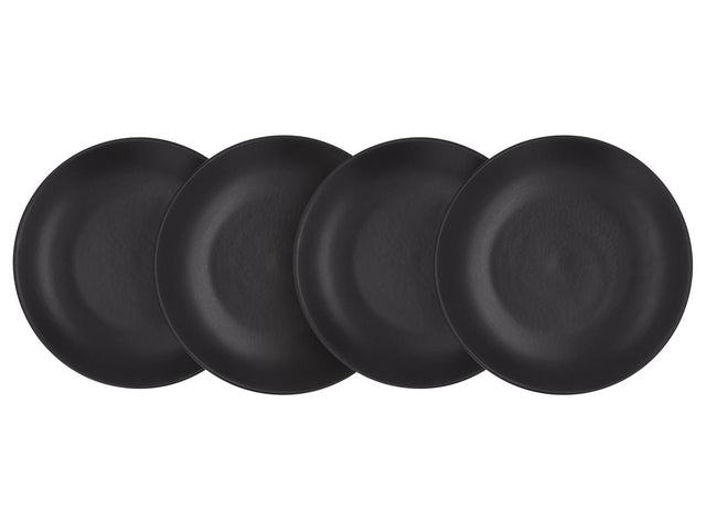Set d'assiettes plates ou creuses en porcelaine, 4 pièces