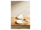 Set d'assiettes plates ou creuses en porcelaine, 4 pièces