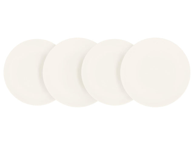 Set d'assiettes plates ou creuses en porcelaine, 4 pièces