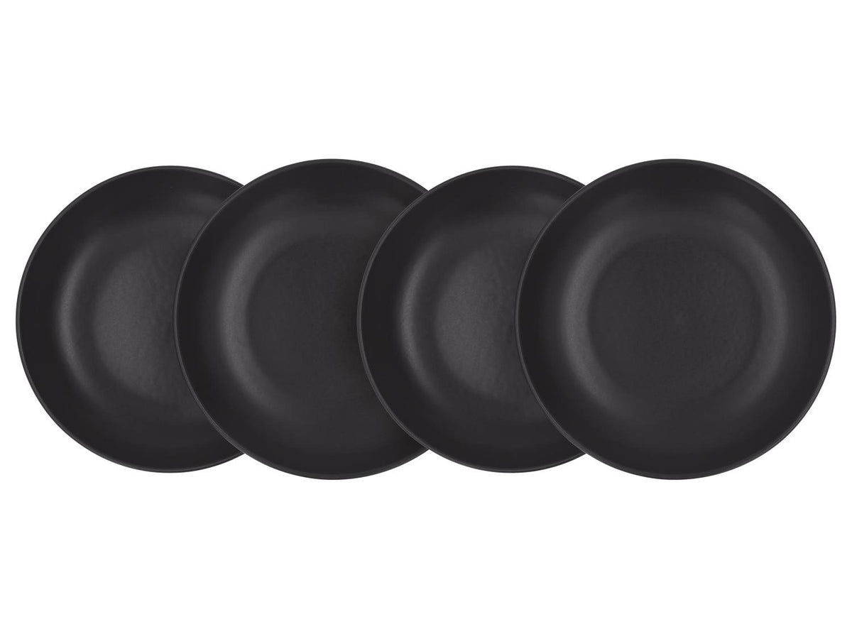 Set d'assiettes plates ou creuses en porcelaine, 4 pièces