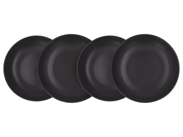 Set d'assiettes plates ou creuses en porcelaine, 4 pièces