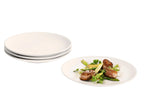 Set d'assiettes plates ou creuses en porcelaine, 4 pièces