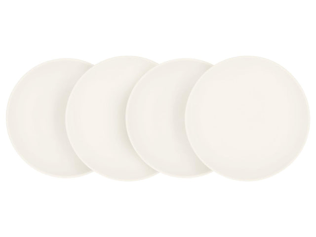 Set d'assiettes plates ou creuses en porcelaine, 4 pièces