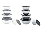 Set de 5 bols en verre