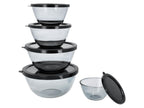 Set de 5 bols en verre