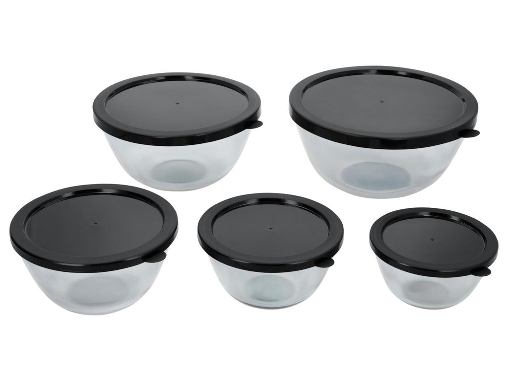 Set de 5 bols en verre