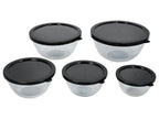 Set de 5 bols en verre
