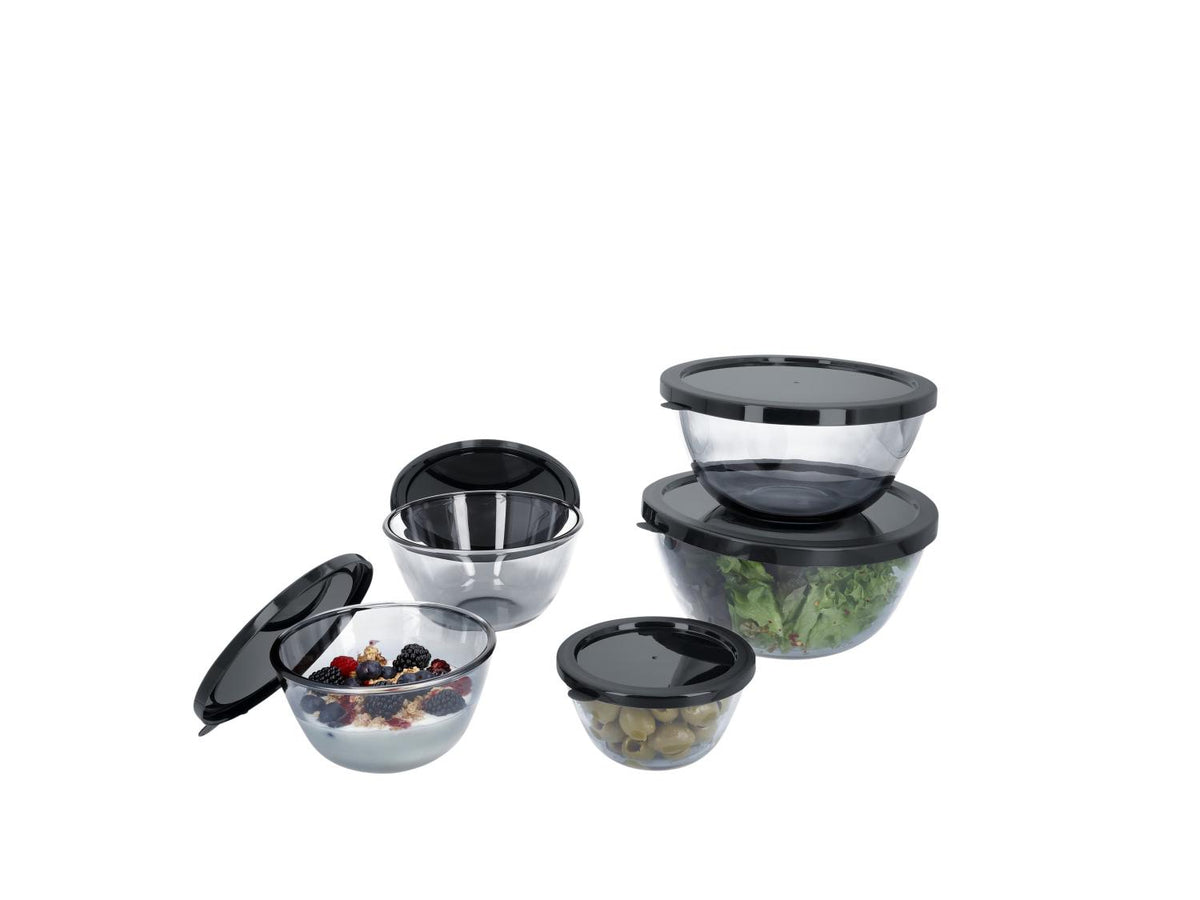 Set de 5 bols en verre