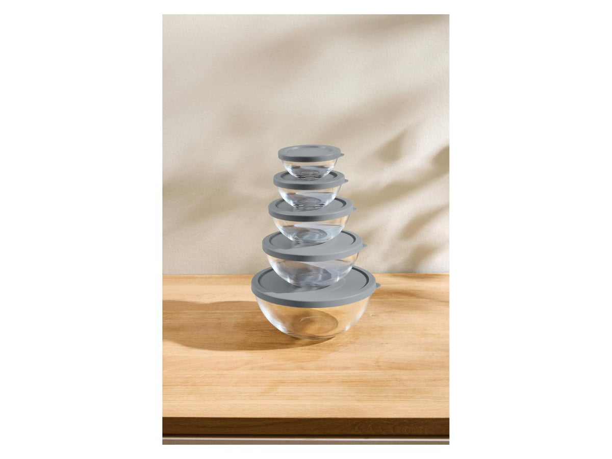 Set de 5 bols en verre