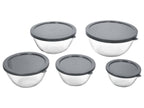 Set de 5 bols en verre