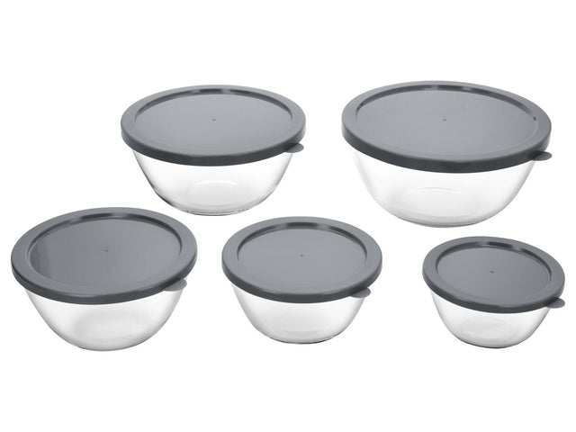 Set de 5 bols en verre