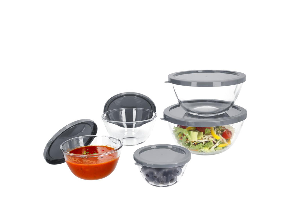 Set de 5 bols en verre