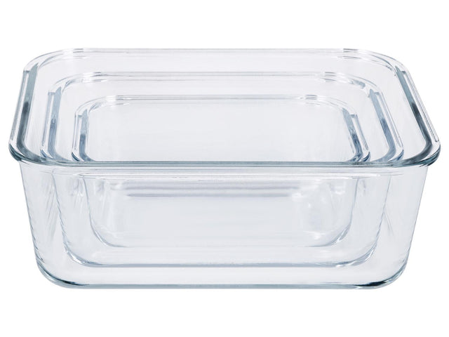 Set de boîtes de conservation en verre