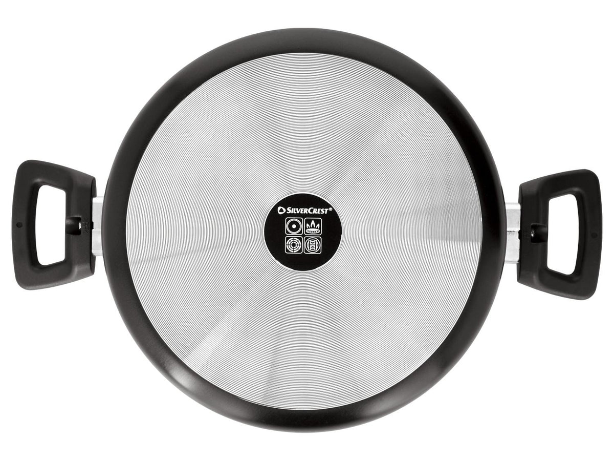 Set de faitouts en aluminium avec couvercles, 3 pièces