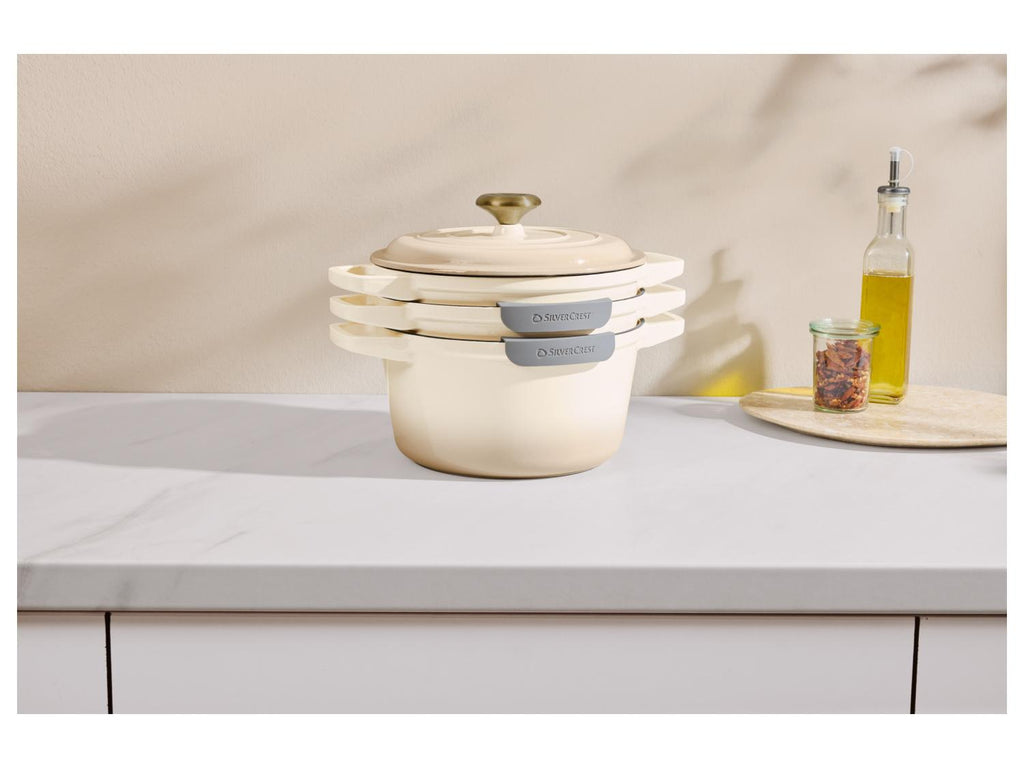 Set de récipients de cuisson en fonte Premium, 1,9 L / 2,9 L / 4,2 L