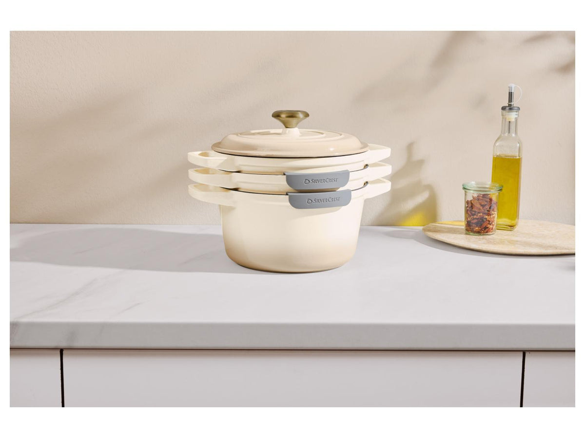 Set de récipients de cuisson en fonte Premium, 1,9 L / 2,9 L / 4,2 L