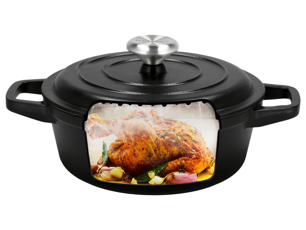 Set de récipients de cuisson en fonte Premium, 1,9 L / 2,9 L / 4,2 L