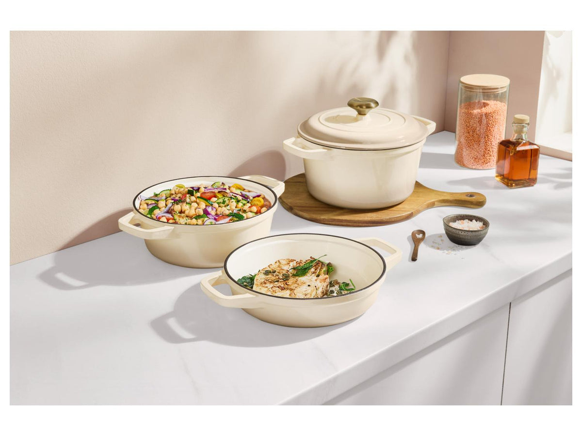 Set de récipients de cuisson en fonte Premium, 1,9 L / 2,9 L / 4,2 L