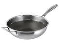 Wok en acier inoxydable Premium, Ø 28 cm