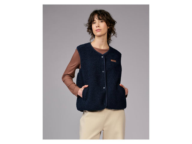 Gilet en sherpa polaire femme