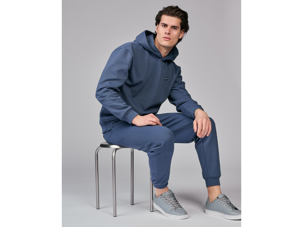 Sweat à capuche homme, Jogi Loew, structure piquée