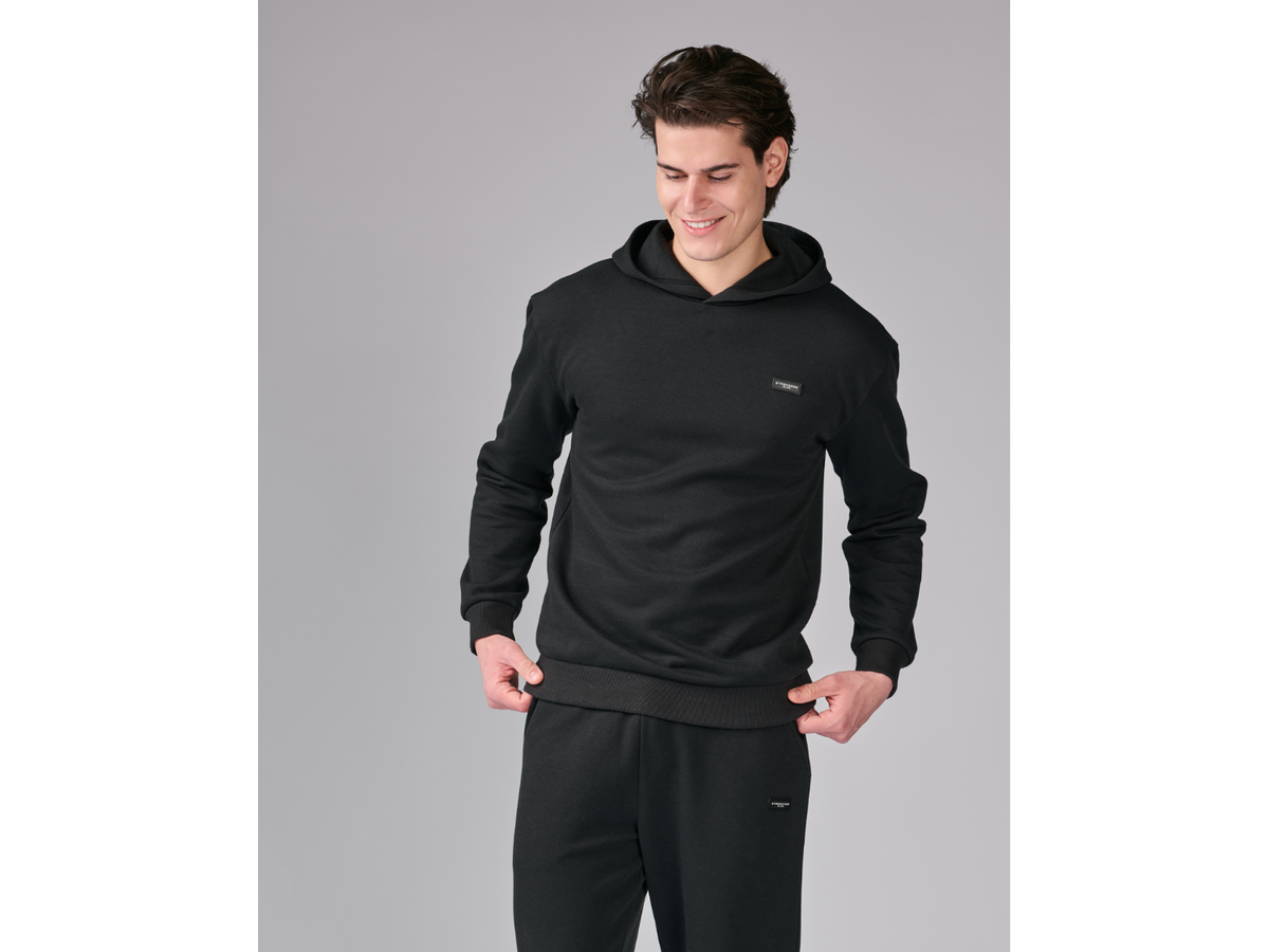 Sweat à capuche homme, Jogi Loew, structure piquée