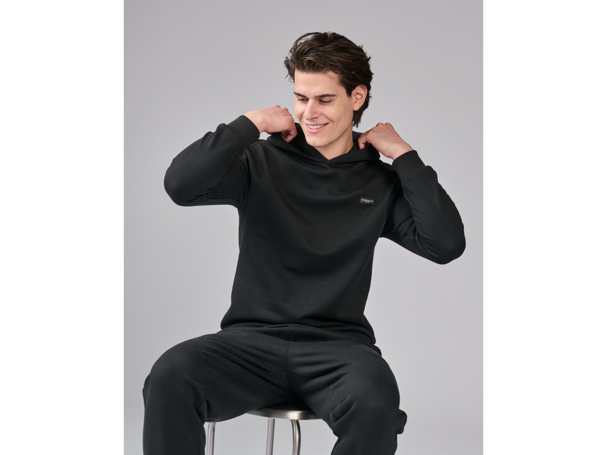 Sweat à capuche homme, Jogi Loew, structure piquée