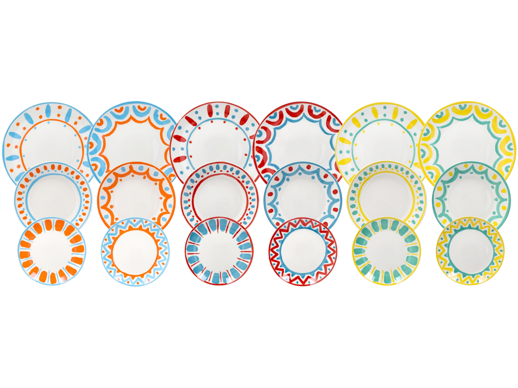 Service de table VIDA, 18 pièces, porcelaine