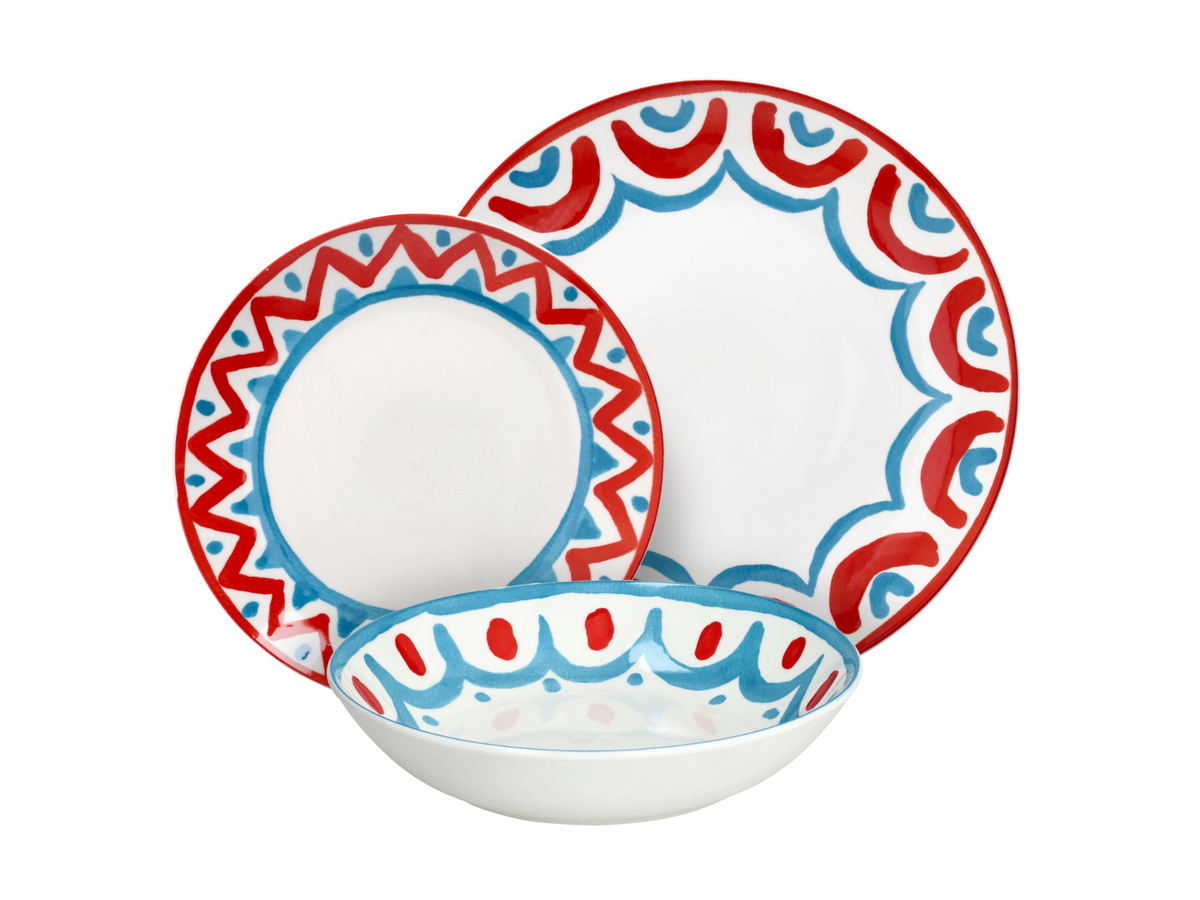 Service de table VIDA, 18 pièces, porcelaine