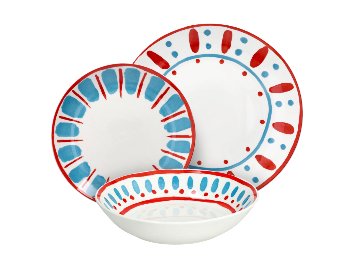 Service de table VIDA, 18 pièces, porcelaine