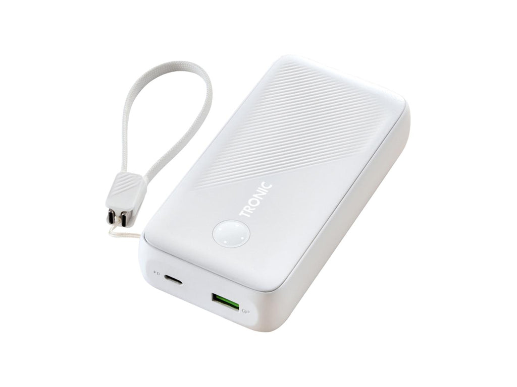 Batterie externe, 20000 mAh, avec câble USB-C amovible
