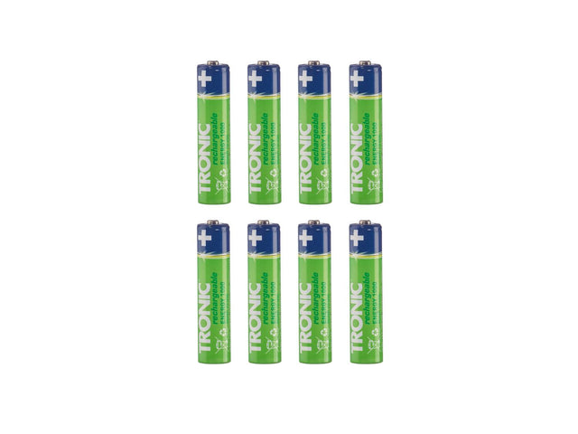 Piles rechargeables, 8 pièces