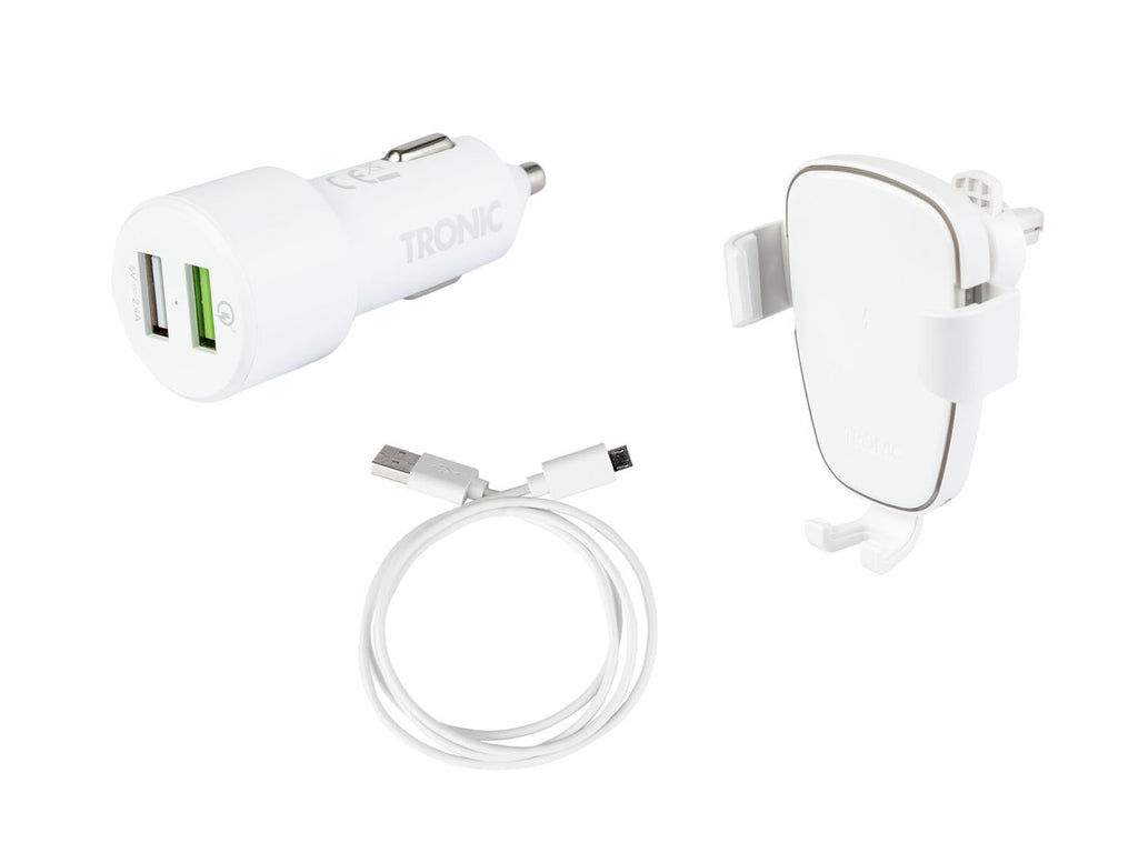 Support Smartphone pour voiture avec chargeur Qi TKHQ 10 A1, 10 W