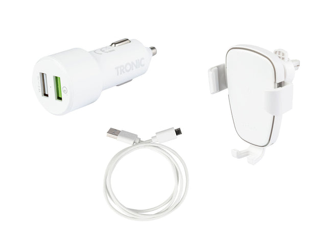 Support Smartphone pour voiture avec chargeur Qi TKHQ 10 A1, 10 W