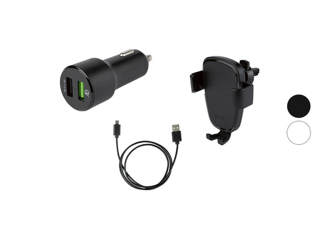 Support Smartphone pour voiture avec chargeur Qi TKHQ 10 A1, 10 W