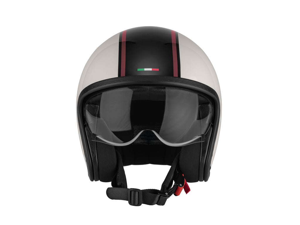 Casque jet avec visière, M